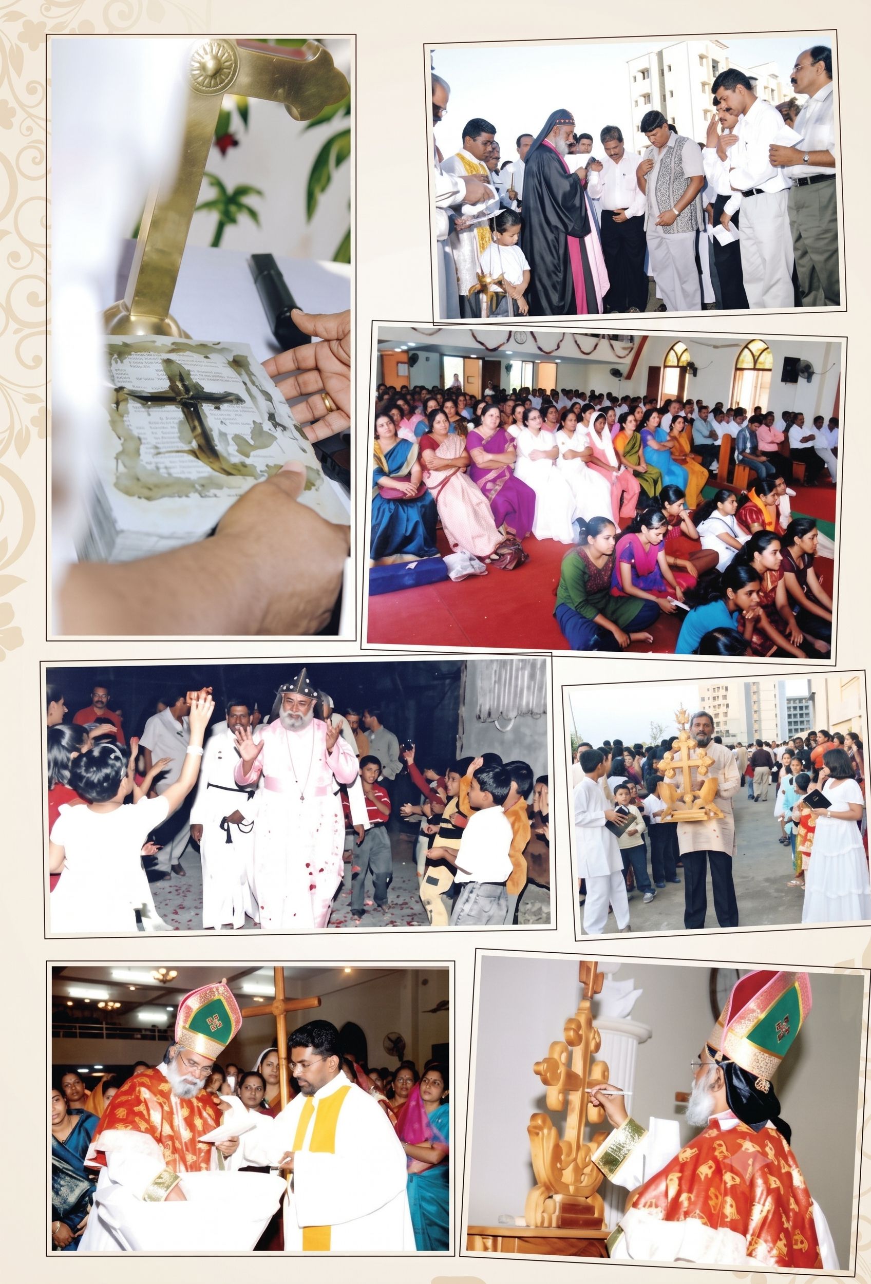 Historical photographs of parish ceremonies and gatherings